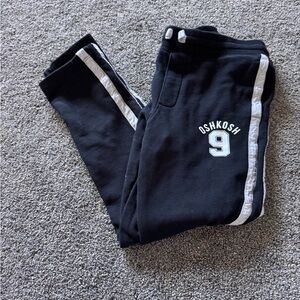 OshKosh B'gosh Kids Black Joggers with White Stripes